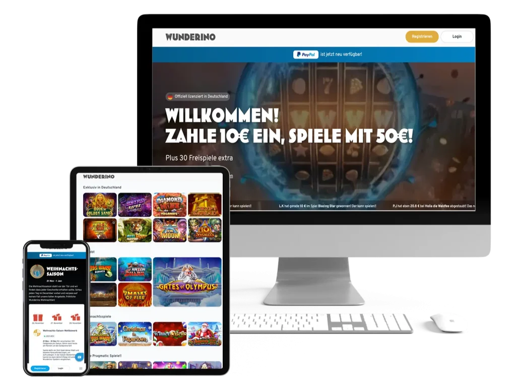 Offizielle Website von Wunderino Casino